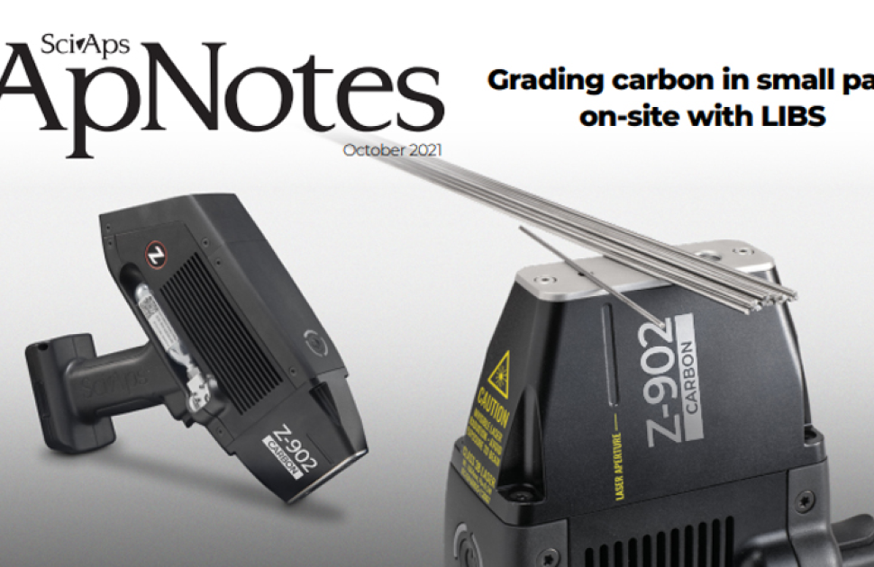 Grading carbon in small parts on-site with LIBS